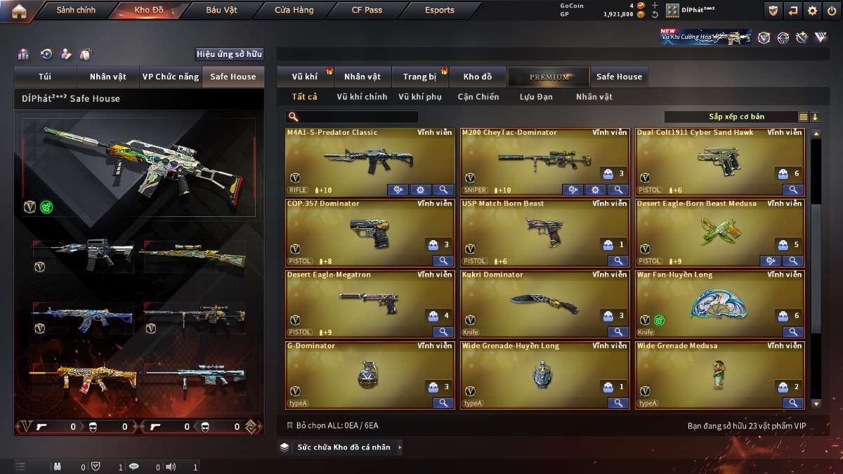 shop acc cf uy tin gia re
